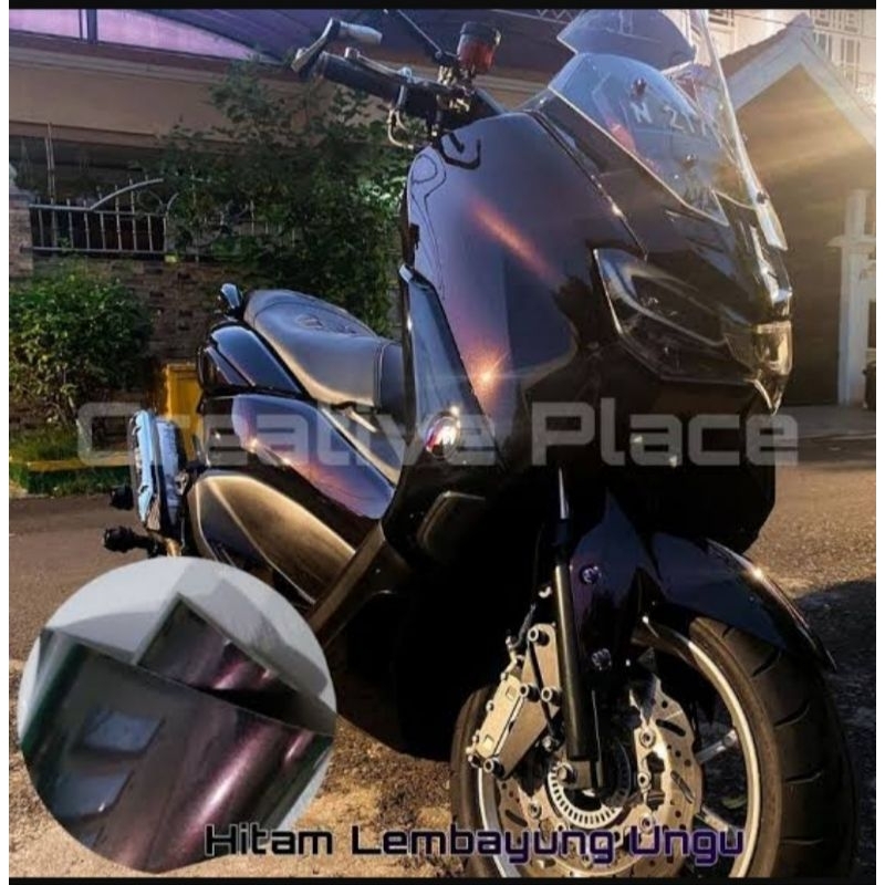 sticker skotlet hitam lembayung ungu/skotlet hitam lembayung ungu/skotlet hitam bunglon