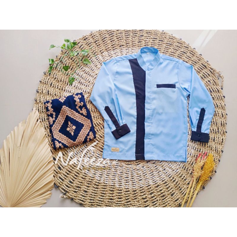 Seragam khotmil quran jahit seragam tpa konveksi baju hadroh gamis syari setelan sarung instan koko 