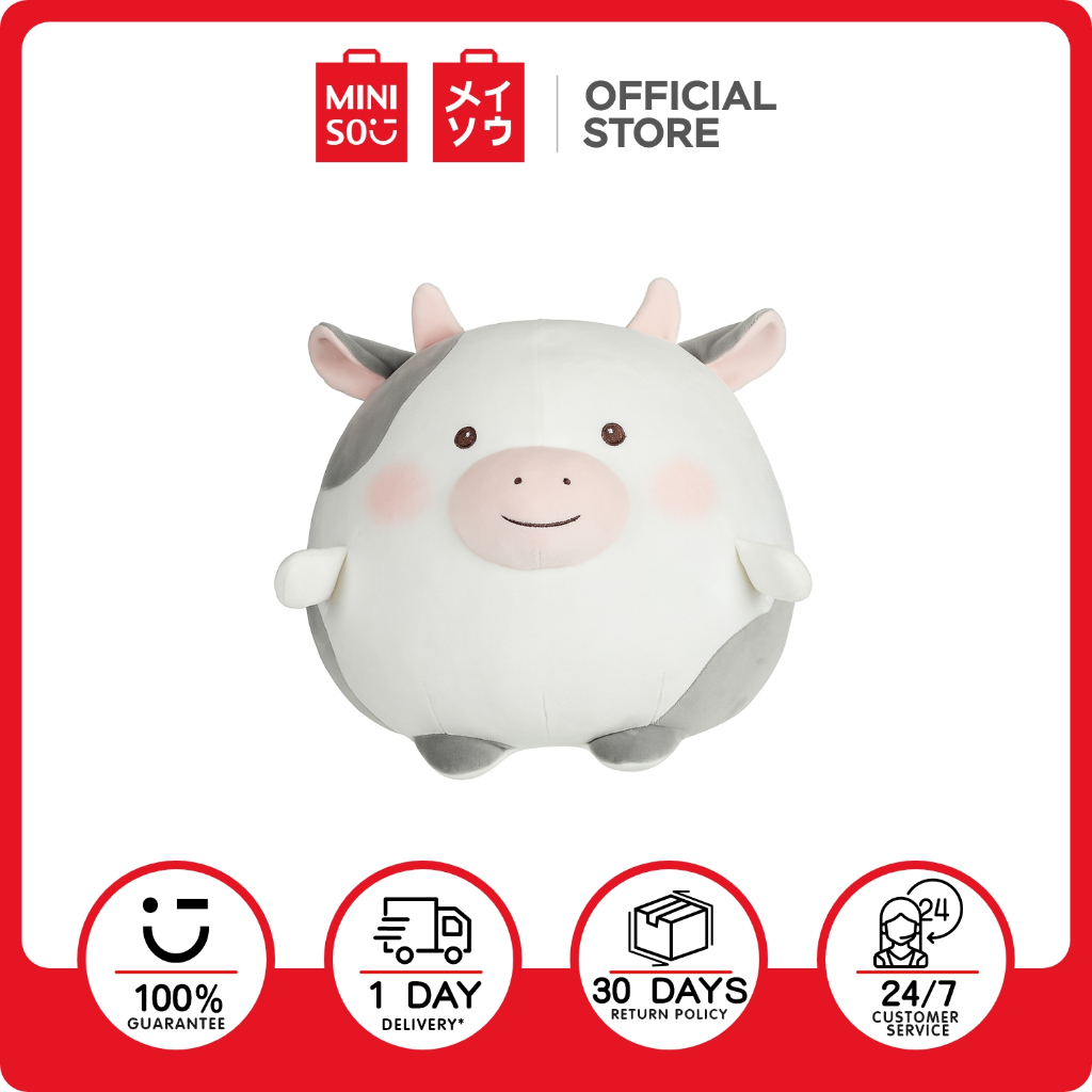 MINISO Boneka Sapi berekor Bintang - Round Cow Plush Toy