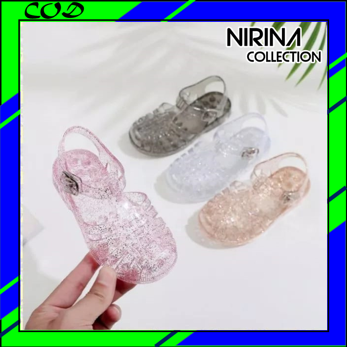 Meisha jelly glitter kids size 22-39/jelly shoes kids/sandal anak import/sandal anak karet/sandal sepatu anak jelly/jelly shoes kids/sepatu sandal slippers/sepatu sandal couple mom and kids