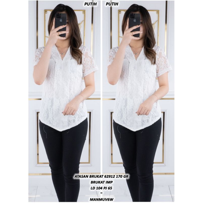 kebaya brukat kebaya putih atasan brukat encim asd 629122