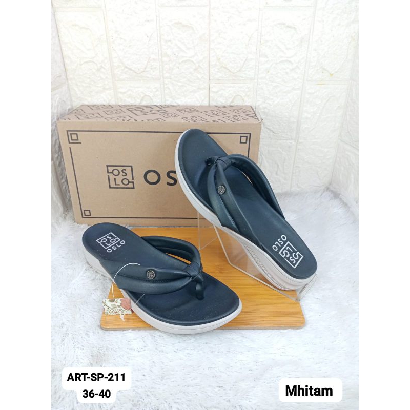SANDAL FLAT IMPORT WANITA OSLO SP-211
