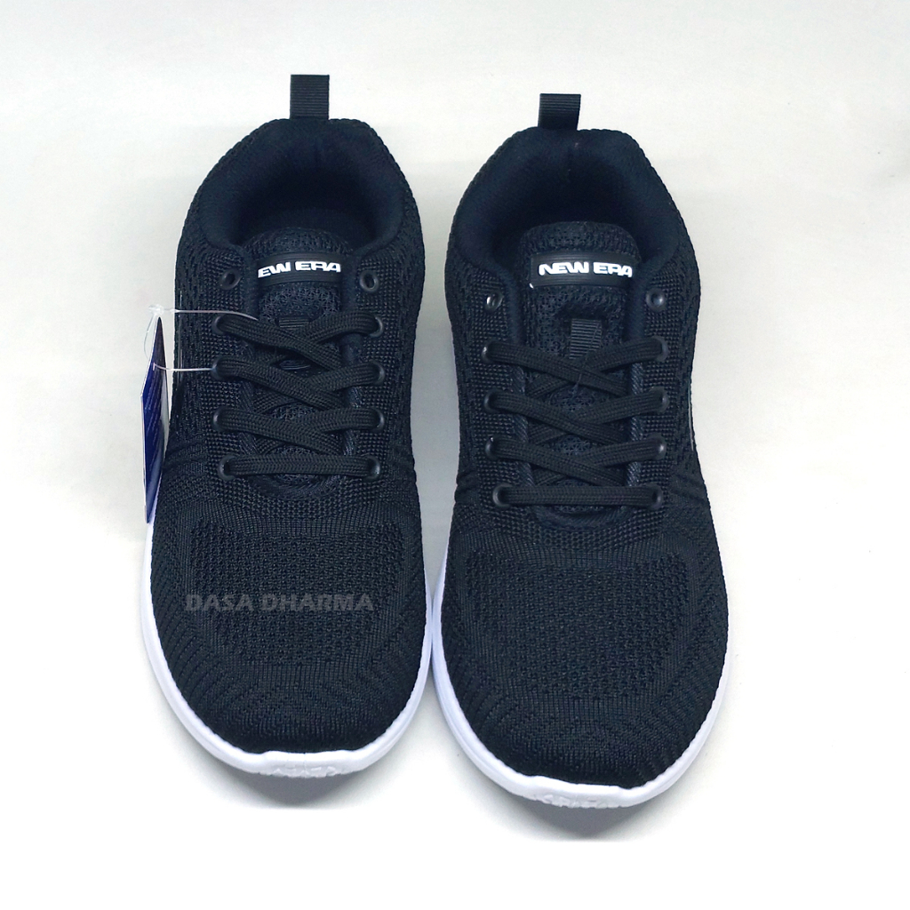 Sepatu New Era Pro Lexus Pria Hitam Putih Sneakers Sekolah Size 39 - 43