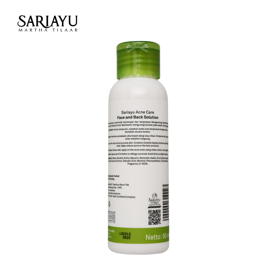 Sariayu Acne Care Face And Back Solution 95mL