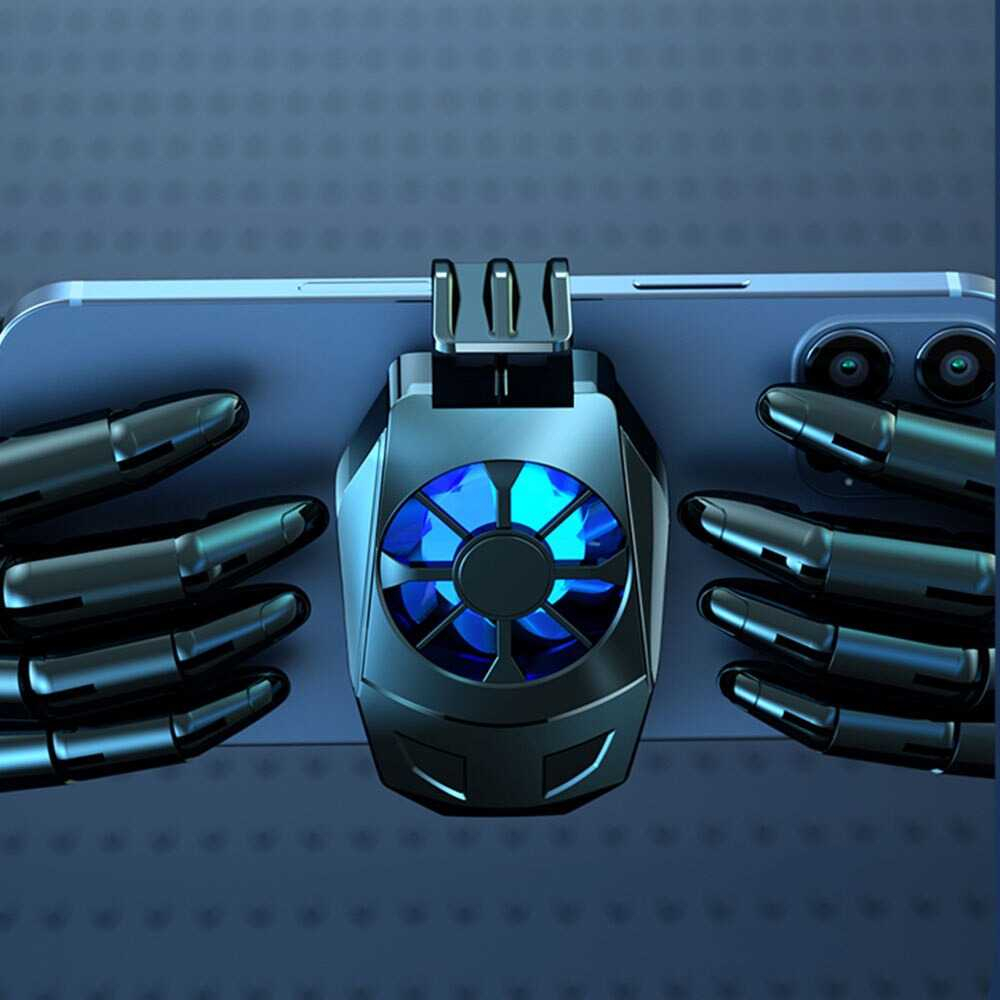 Smartphone Cooling Fan Kipas Heat Sink Micro USB Alat Pendingin Smartphone Baterai Isi Ulang Berkualitas