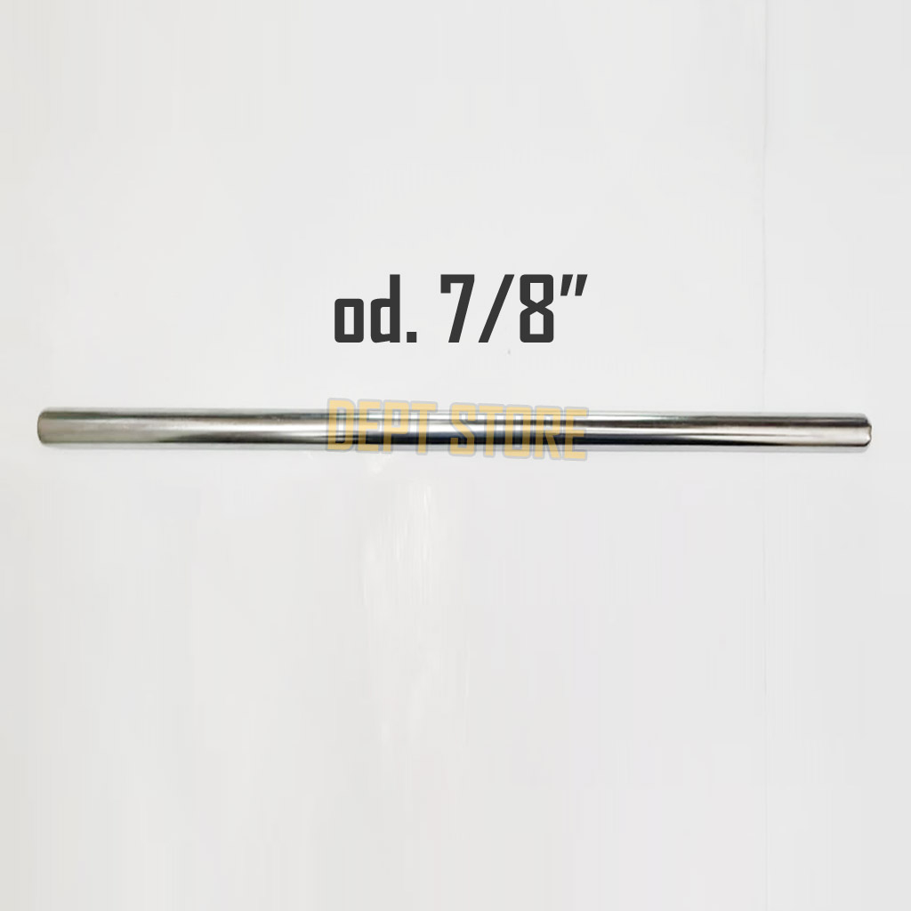 Pipa Bulat 7/8 Inch Besi Chrome Kaki Patung Manekin Kayu Besi