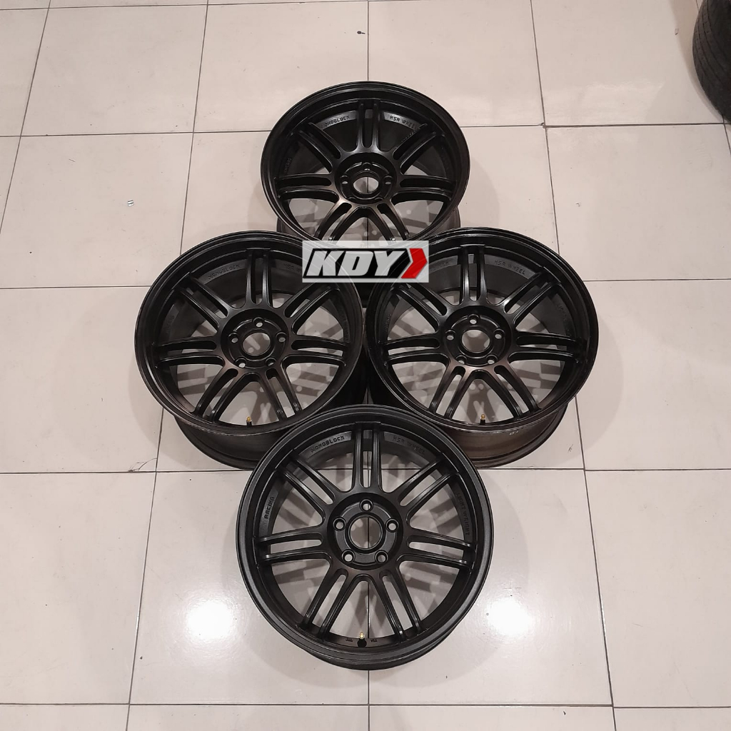 Pelek Mobil Bekas Murah Copotan Mobil HSR Boon Ring 18 Hole 5x114,3 Black