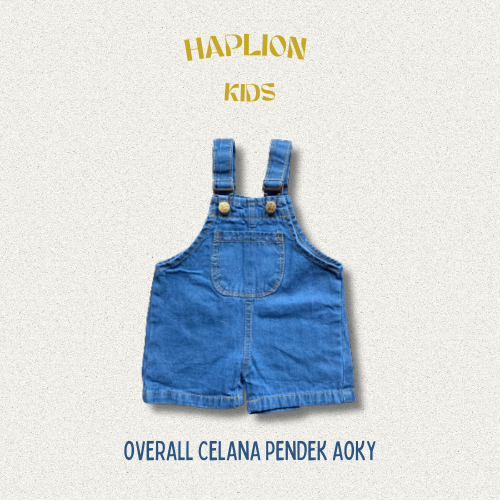 Overall Baby Aoky  Unisex Anak Laki Perempuan 6 Bulan - 2 Tahun