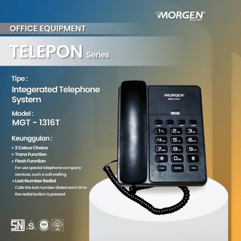 MORGEN TELEPON KANTOR RUMAH MG 1316 T