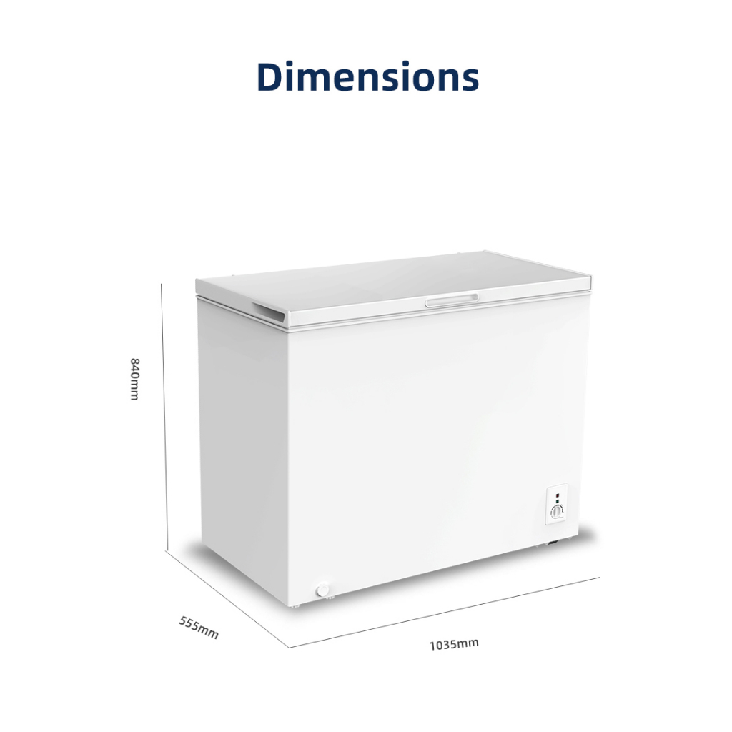 Changhong Chest Freezer FCF336DW Kapasitas 280 Liter (Fast Freezing) (Design Look Minimalis) ( Big Capacity) (Voltase Yang Stabil)