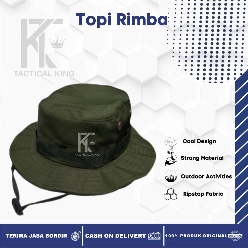 Topi Tactical Rimba Rekat Velcro