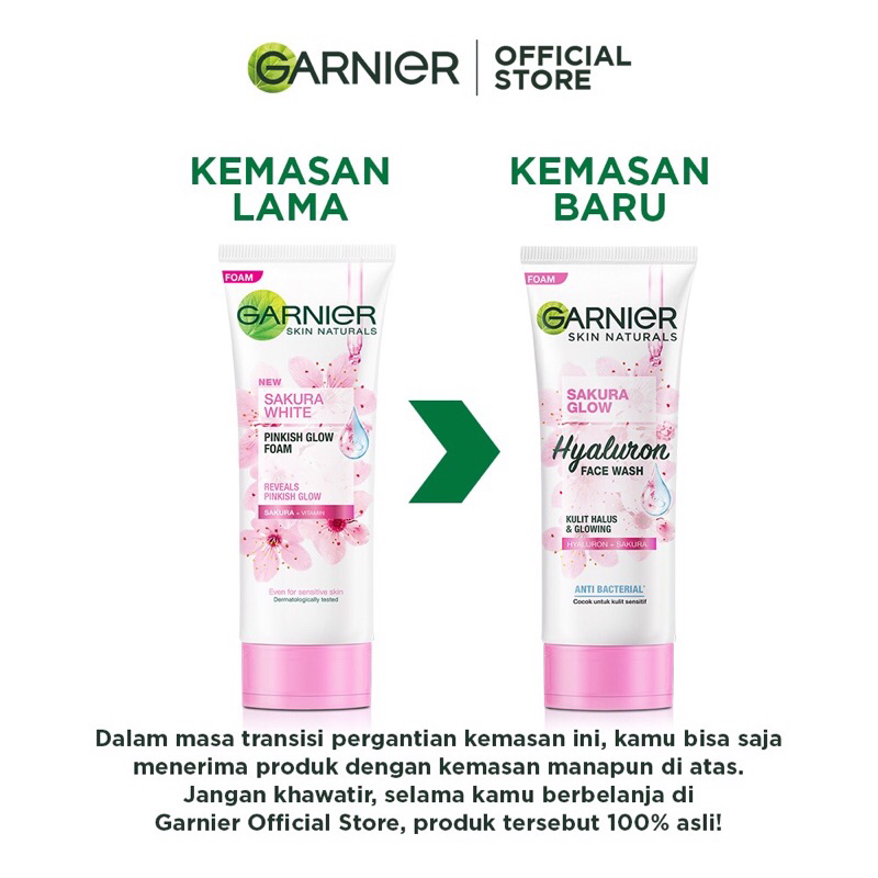 Garnier Skin Naturals Sakura Glow Hyaluron Face wash