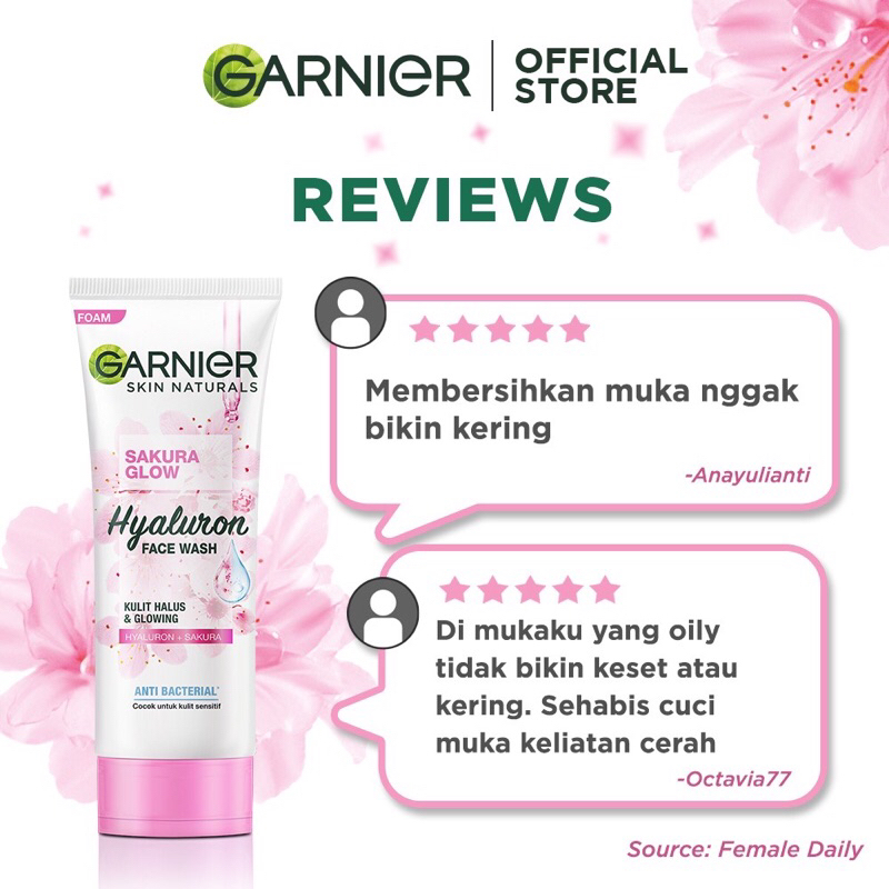 Garnier Skin Naturals Sakura Glow Hyaluron Face wash