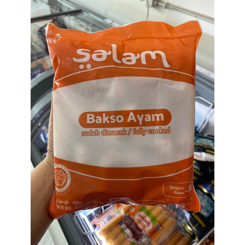 

Salam Bakso Ayam 500gr dan Sapi 500gr