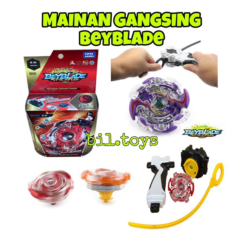 MAINAN ANAK GANGSING BEYBLADE LAUNCER MAINAN GANGSING