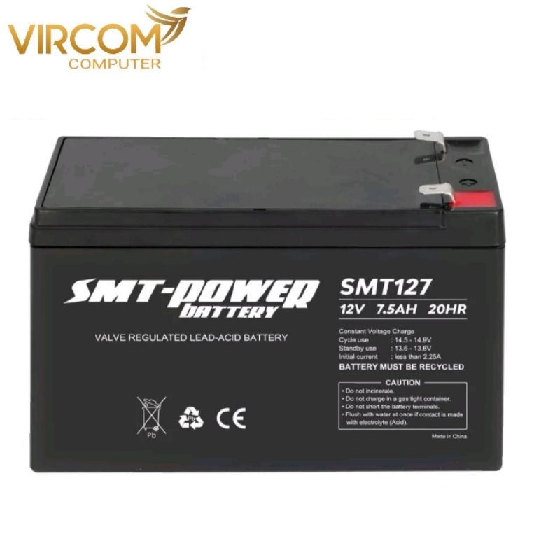 Aki UPS SMT 12V / Baterai UPS Aki Kering 12v 7.5ah 12v 4.5ah / aki mainan