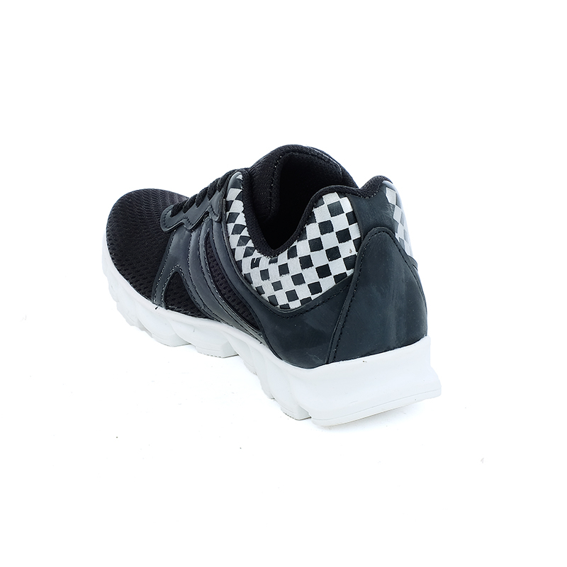 Sepatu Anak Laki-Laki Sneaker Black Mesh Sekolah Main Gaya Pesta