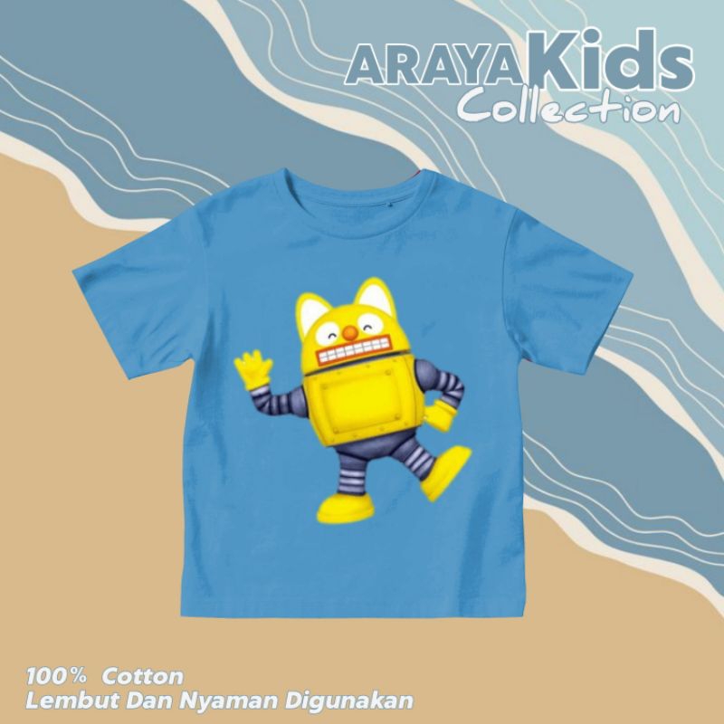 kaos anak karakter rody pororo perempuan laki laki/kaos anak viral