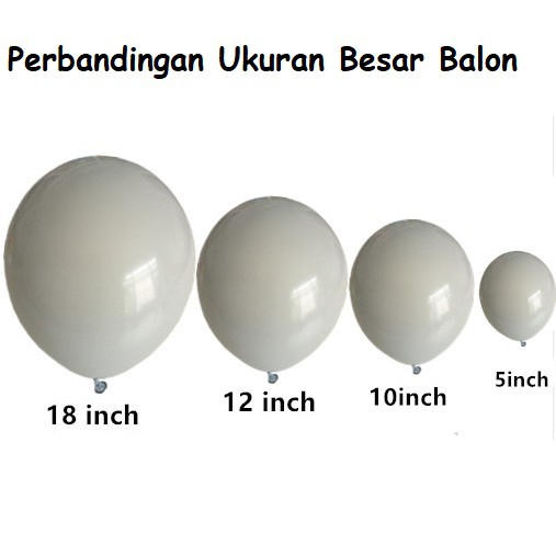Evrydaygift {Isi 30 Pcs} Mix Balon Metalik Biru Tua Biru Muda Putih / Balon Latex / Balon Metalik 12