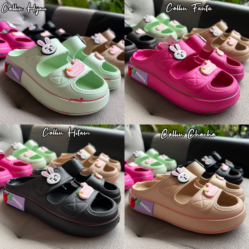 (24-35) SANDAL SLOP ANAK BAN DUA JELLY COLLIN CEWEK