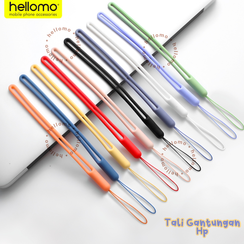 Tali Gantungan Hp Pendek Bahan Silikon Lanyard Hp Silicone Phone Strap Silikon