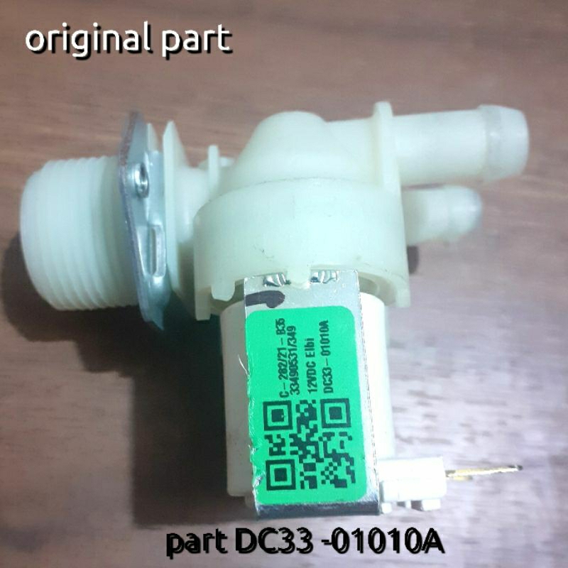 Selenoid inlet 12v DC cabang 2 mesin cuci samsung original