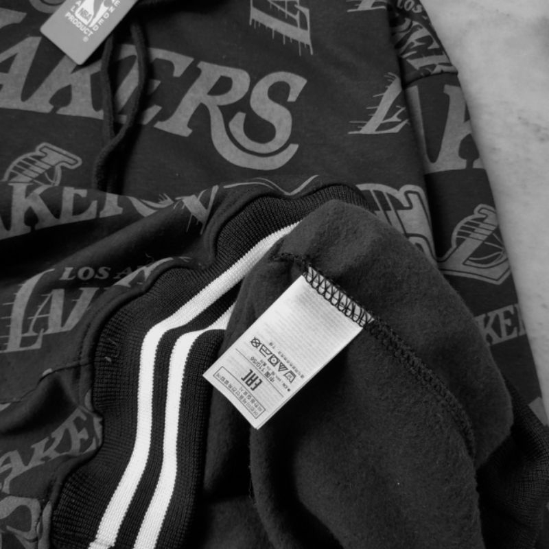 SWEATER HOODIE NIKE LAKERS FULL BORDIR FULLTAG &amp; LEBEL