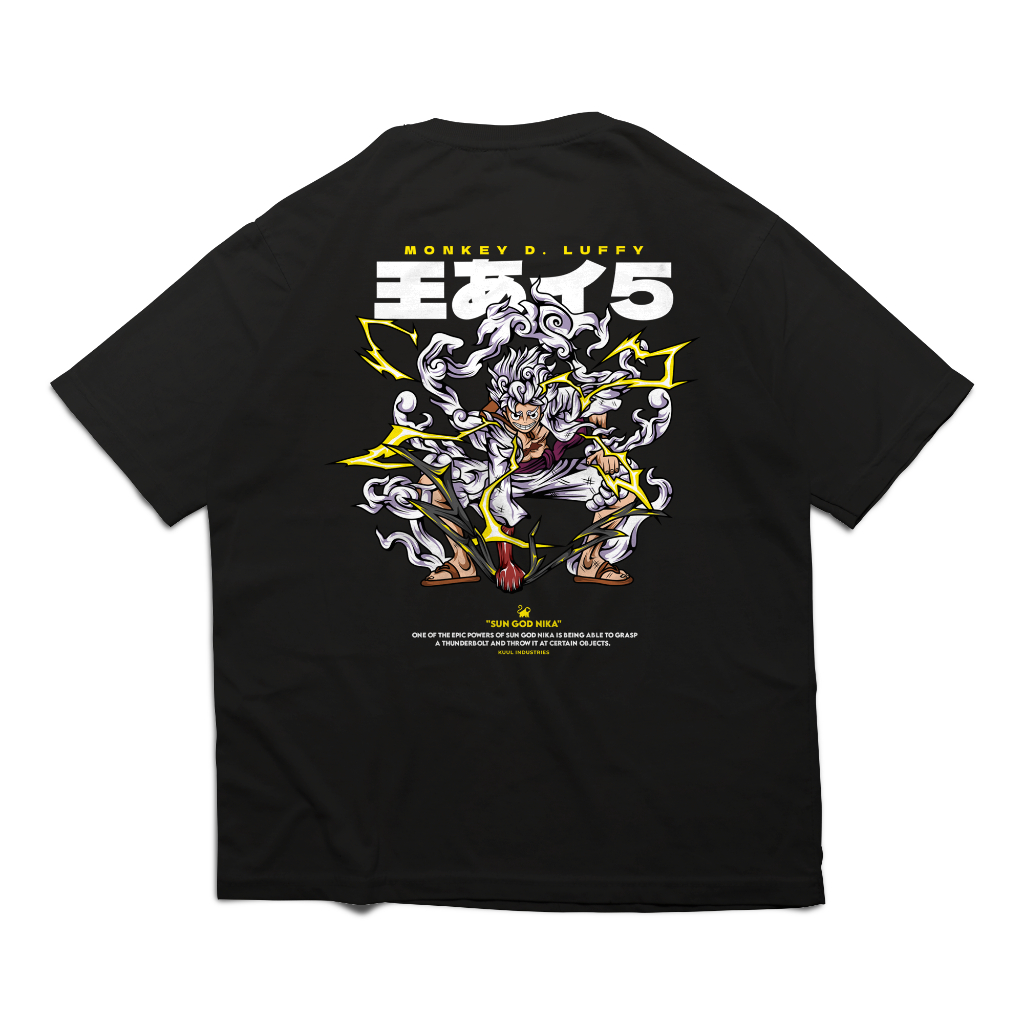 KAOS OVERSIZE DISTRO ANIME ONE PIECE COTTON COMBED 30S - KUUL INDUSTRIES