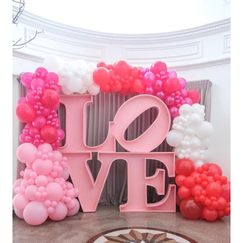 Huruf Balon Font Bebas Styrofoam Dekorasi Pesta