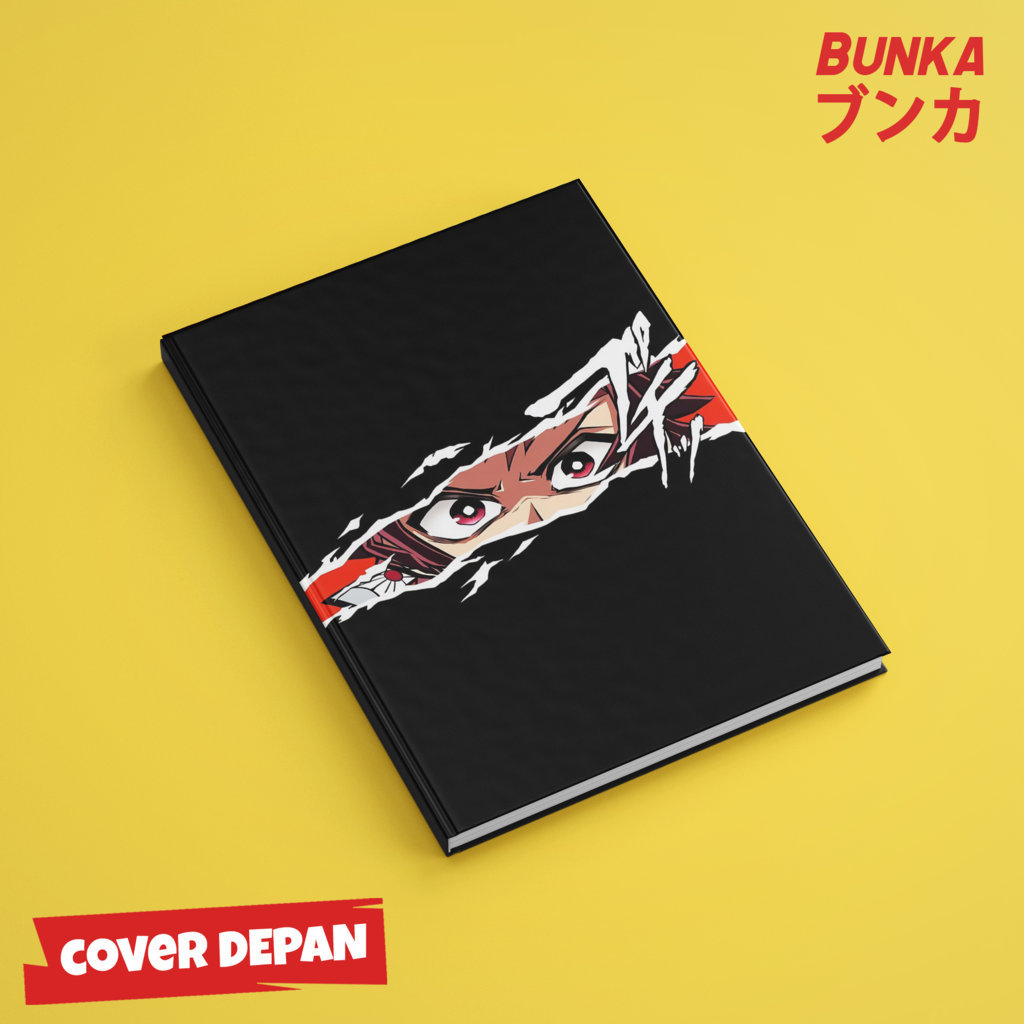 

Note Book Kimetsu no Yaiba Demon Slayer Character Tanjiro Kamado Action A5 Hardcover A5 Buku Tulis Catatan Notes Agenda Planner Jurnal vintage buku catatan story book kado anniversary valentine cowok cewek murah