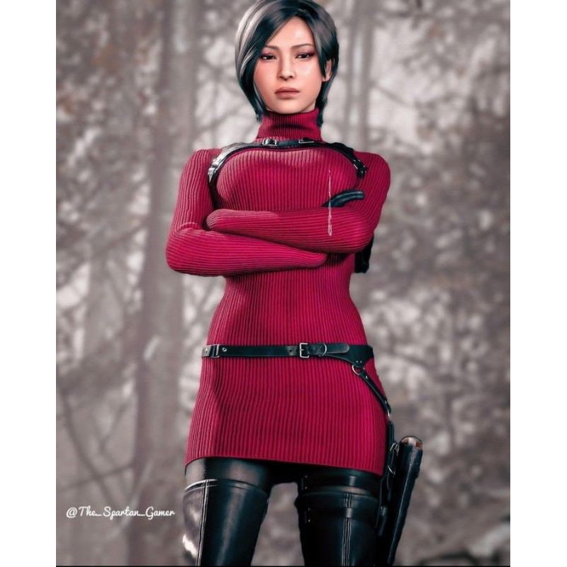 ada wong | dress ada wong | baju rajut ada wong | cosplay ada wong