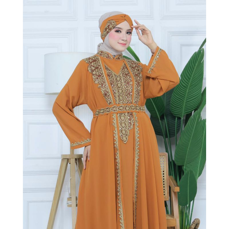 NEW PRODUK//HANASA SET FULL BORDIR PAYET PLUS INNER DAN TURBAN//BAHAN CERUTY BABYDOLL PREMIUM//SERAGAMAN KELUARGA//BAJU PESTA LAMARAN//BAJU WISUDA//BAJU KONDANGAN//BAJU LEBARAN//KAFTAN TERBARU//KAFTAN MODERN INDONESIA//KAFTAN ORIGINAL//BY PELANGI JAYA