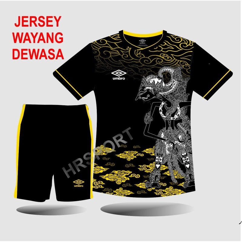 BAJU KAOS JERSEY SEPAK BOLA OLAHRAGA  FUTSAL SETELAN DEWASA WAYANG TERBARU BAHAN MILANO NYAMAN LEMBUT DI PAKAI BSA DI PAKAI SEHARI HARI COCOK UNTUK OLAHRAGA BOLA FUTSAL VOLLI PRIA WANITA