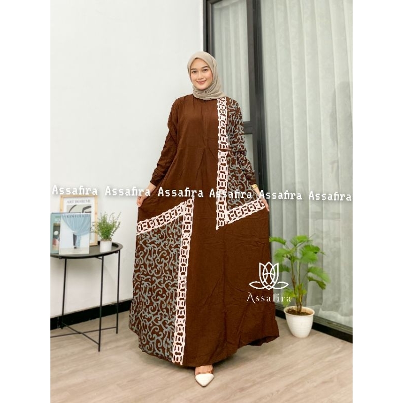 GAMIS RAYON  TERBARU DAN TERLARIS 2022  DRESS DAILY POLOS BUSUI GAMIS BATIK DASTER LOWO JUMBO  ASLI PEKALONGAN