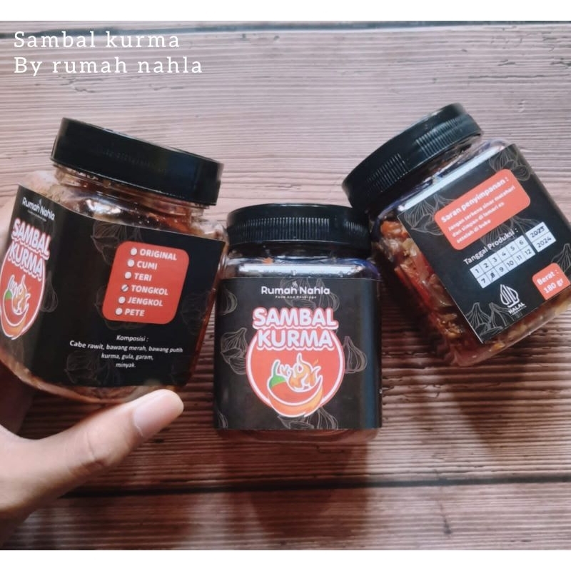 

Sambal Kurma Sambal Unik Kekinian Pedas Ceunah kemasan 180gr