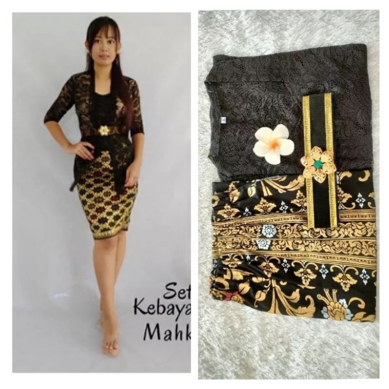 Setelan kebaya Bali Strait Rok Pendek