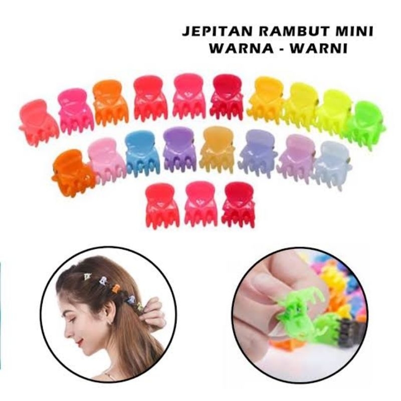 JEPIT KUTU MINI BALITA WARNA 75PC GROSIR