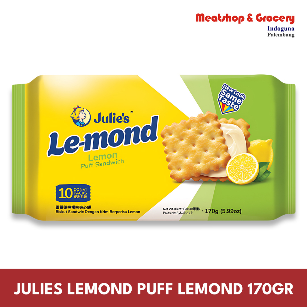 

Biskuit Julie's Lemond Puff Lemond 170Gr