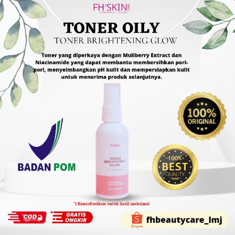 [ COD ] Toner Brightening Glow / Toner with AHA / Toner Glow Oily / Toner Glowing / Toner wajah berm