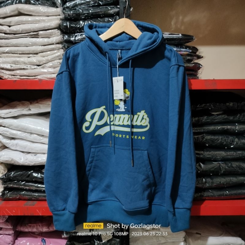 Hoodie hnm H&amp;M Peanuts Sporting Clube Crewneck Peanuts h&amp;m