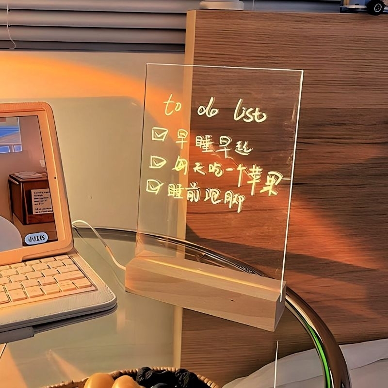 Lampu Tidur Aesthetic Lampu LED Kamar Night Light LED Acrylic Lamp