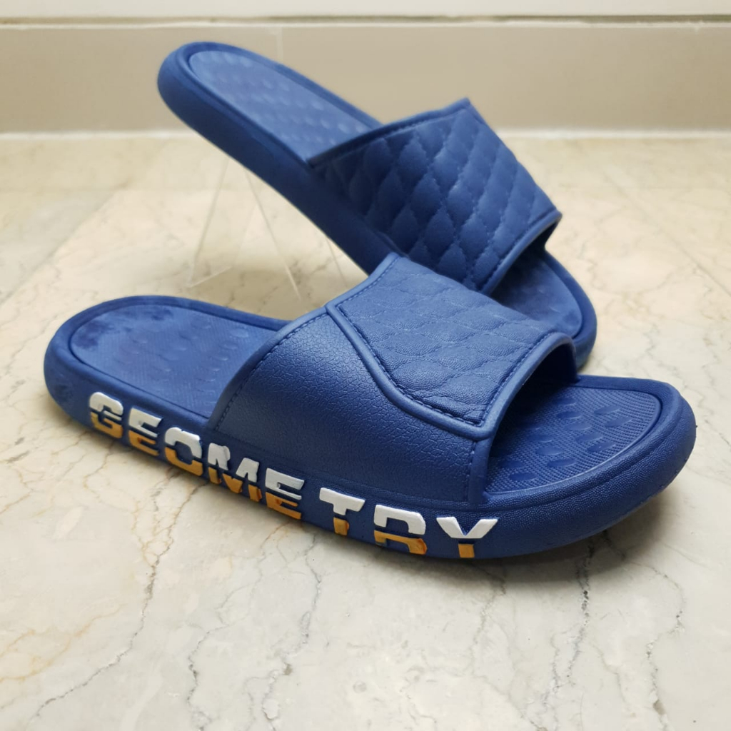 Sandal Slop Karet PCU Pria motif GEOMETRY MKY SH-A08 40-44