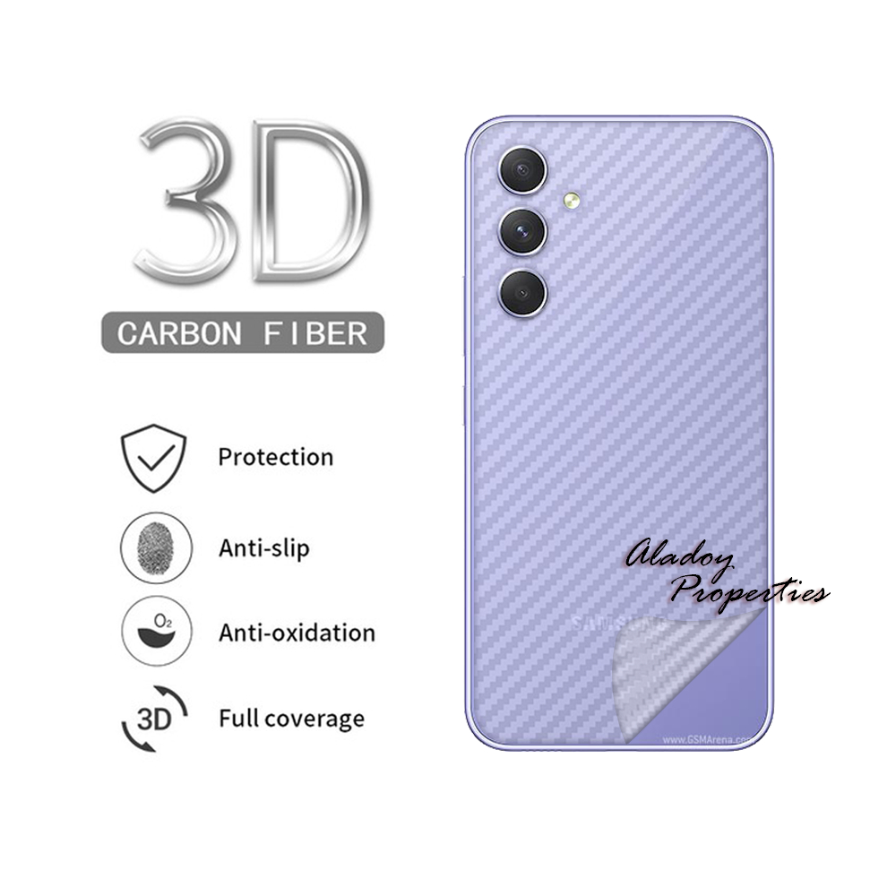 PAKET 3 IN 1 Tempered Glass Layar Samsung A54 5g Free Tempered Glass Camera dan Skin Carbon