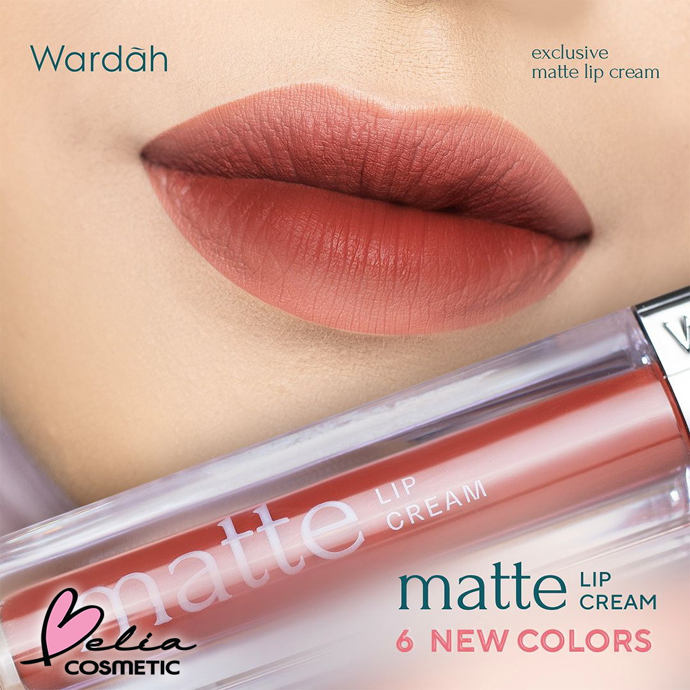 ❤ BELIA ❤ WARDAH Matte Lip Cream | Non Dry Formula, High Pigmented, SPF 20 PA++ | Moist Lip Cream | Matte | Melembabkan | Tekstur Velvety | Halus | No Cracking