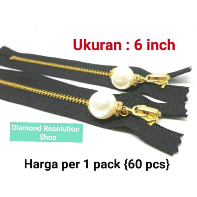 COD (60 PCS) SLETING / RESLETING MUTIARA UKURAN 6 INCH (15 CM) untuk Tas / Baju