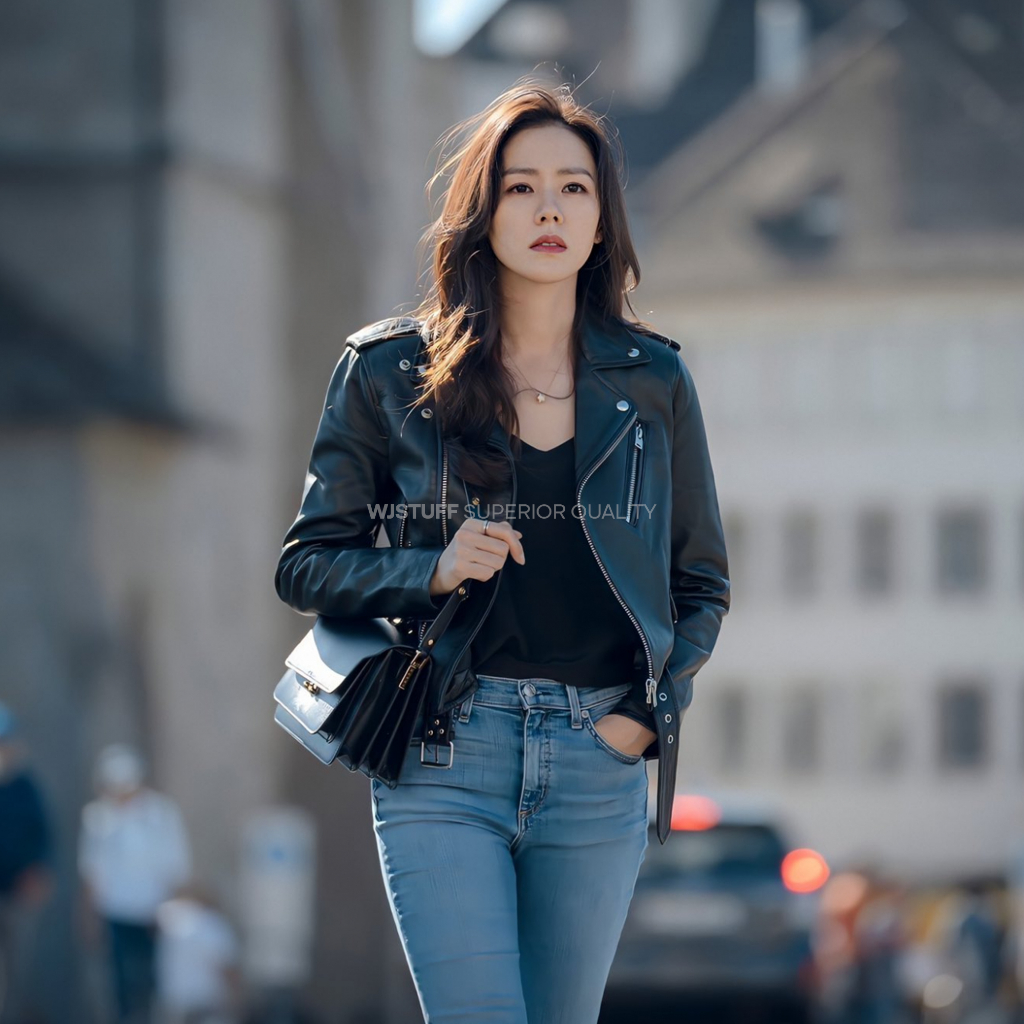 WJ Stuff - Jaket Kulit Sync Wanita Ramones Ye Jin