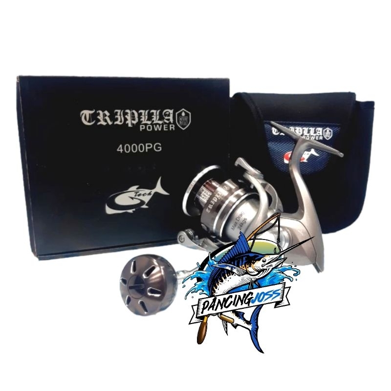 REEL SPINNING G TECH TRIPLLA SW 4000PG POWER HANDLE DRAG 24KG BEST SELLER