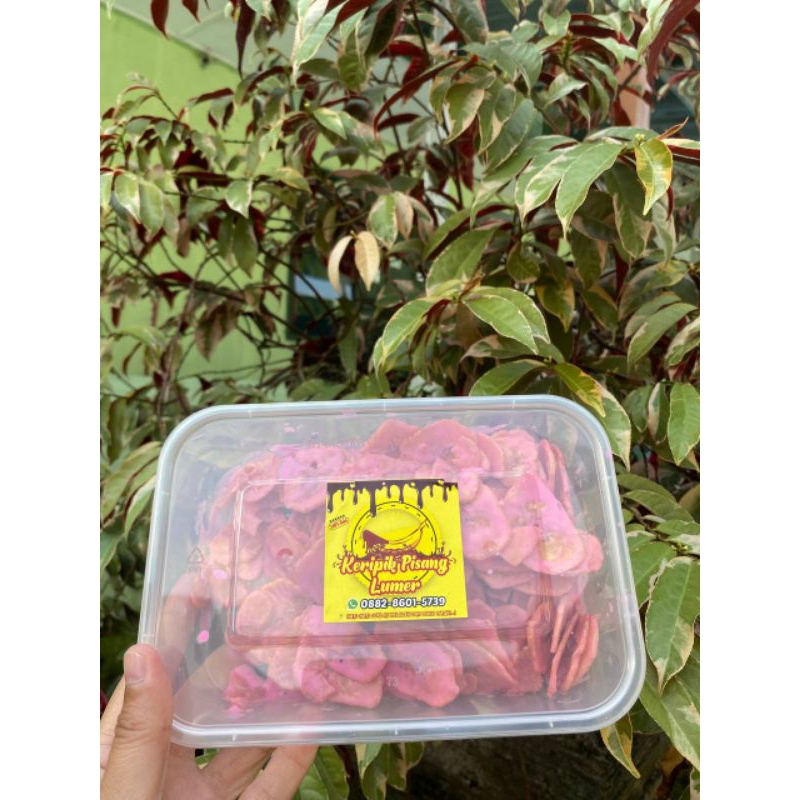 

keripik pisang lumer varian strawberry
