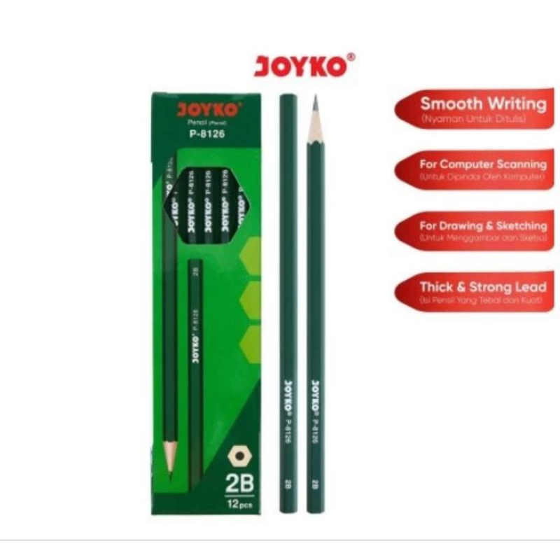 

Pensil 2B Joyko / Pack isi 12 pcs