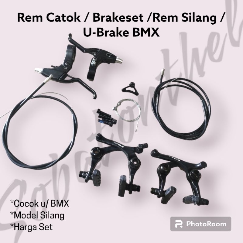 Rem U Brake BMX / Rem Silang BMX Set CStar Full Alloy